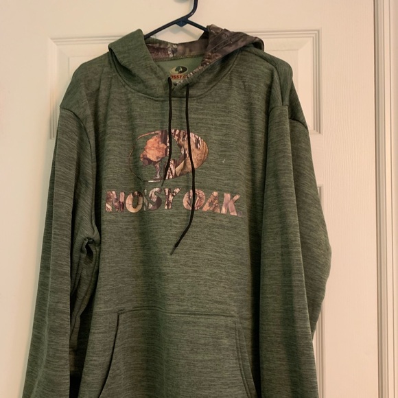 Mossy Oak Hooded Sweatshirt Heather Green NWT Men’s 2X - Picture 1 of 3